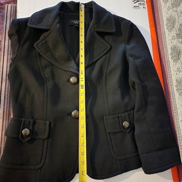 FLASH SALE 🔥 Talbots 100% Wool Black Blazer Jacket Sz 6 Petite - Picture 11 of 12
